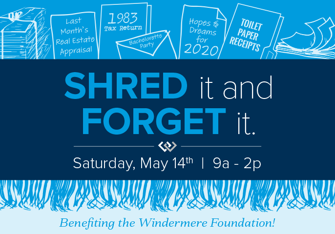 Shred It and Forget It: Saturday, May 14ath from 9am-2pm